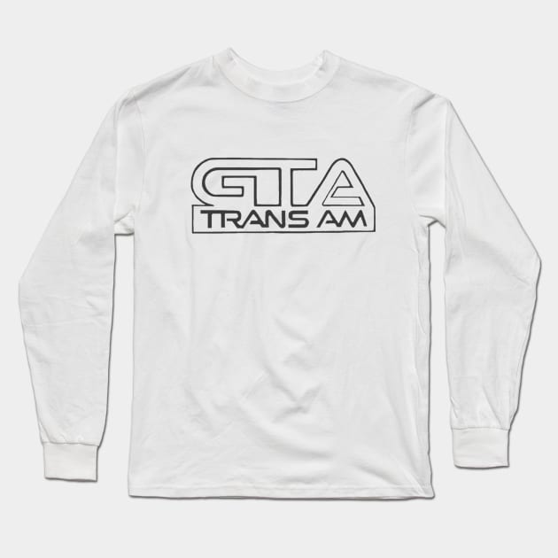 Pontiac Firebird Trans AM GTA Logo Long Sleeve T-Shirt by Permages LLC